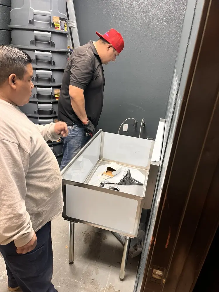 Commercial plumbing and sink installation in Wolfchase